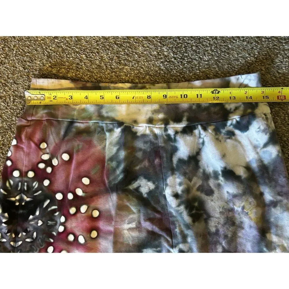 Dharma Trading Co Tie Dye Pencil Skirt XL Wearable Art Boho Stretch - Picture 5 of 6